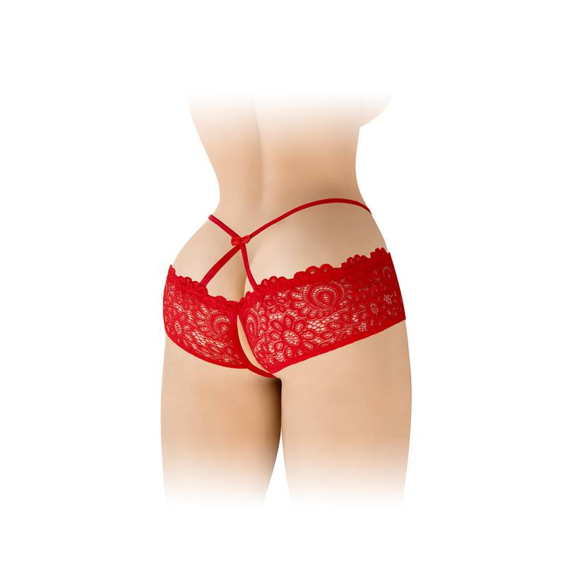 Culotte ouverte rouge Celia - Fashion Secret